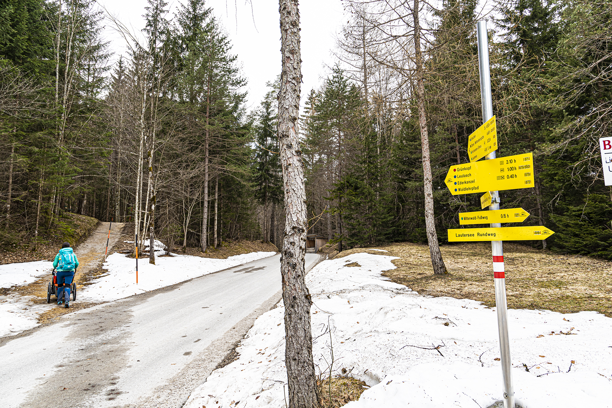 Abzweig Ederkanzel Alm Leutasch See