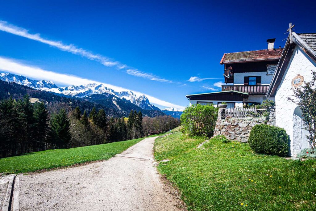 Pfeffer Alm - Blick auf das Wetterstein