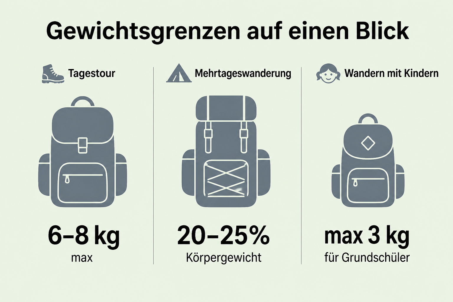 Gewichtsgrenzen